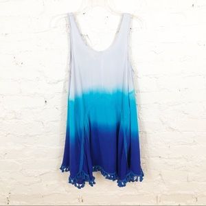 Umgee Blue Dip Dye Dress